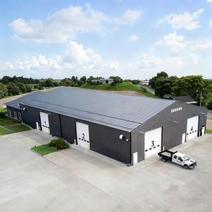 ชุดก่อสร้างโครงสร้างเหล็กสำเร็จรูปสำหรับการใช้งานที่หลากหลายคลังสินค้าขนาดใหญ่การประชุมเชิงปฏิบัติการโรงเก็บของและโรงเก็บเครื่องบิน - Product Image 1