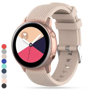 Gummi Ersatz Armband Armband für Galaxy Watch Silikon band für Samsung Galaxy Watch Active 20mm 22mm