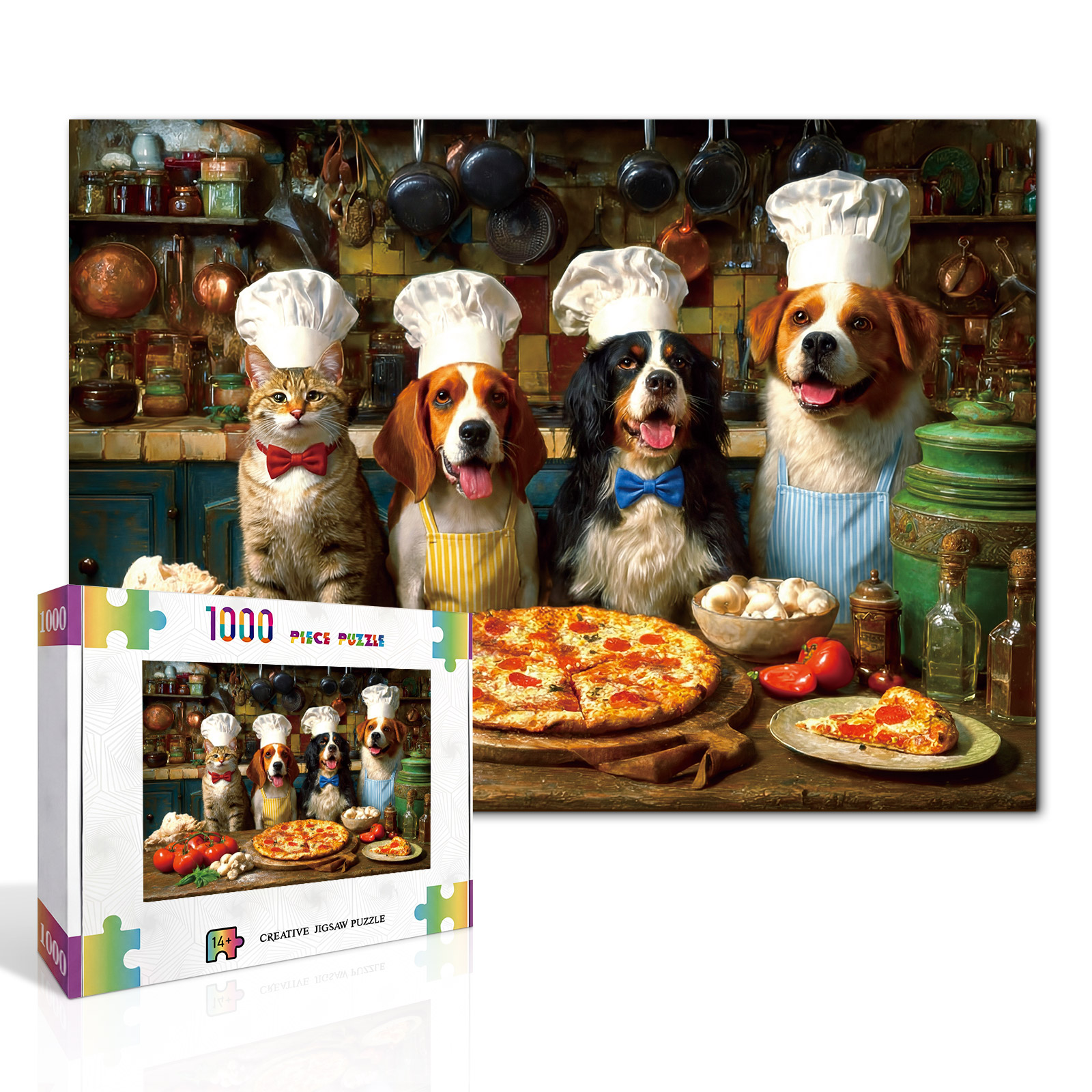 Escouade de chiots de chef