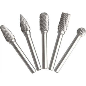 Jeekvisen bán buôn 1/4 inch 6.35mm Shank OEM Carbide Rotary Burr Die mài với các tập tin quay Burrs tungsten carbide quay tập tin Burr - Product Image 1