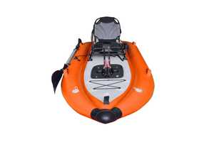 Kayak gonflable à pédales pour la pêche, bateau en PVC à une place avec propulsion par pédales pour <span class=keywords><strong>les</strong></span> lacs et <span class=keywords><strong>les</strong></span> <span class=keywords><strong>rivières</strong></span> - Product Image 4