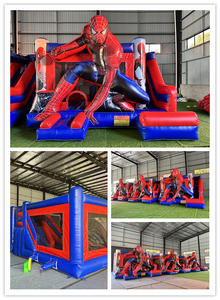 <span class=keywords><strong>Jeux</strong></span> gonflables commerciaux cavalier rebondissant château gonflable château sautant araignée homme maison <span class=keywords><strong>de</strong></span> rebond avec toboggan - Product Image 4