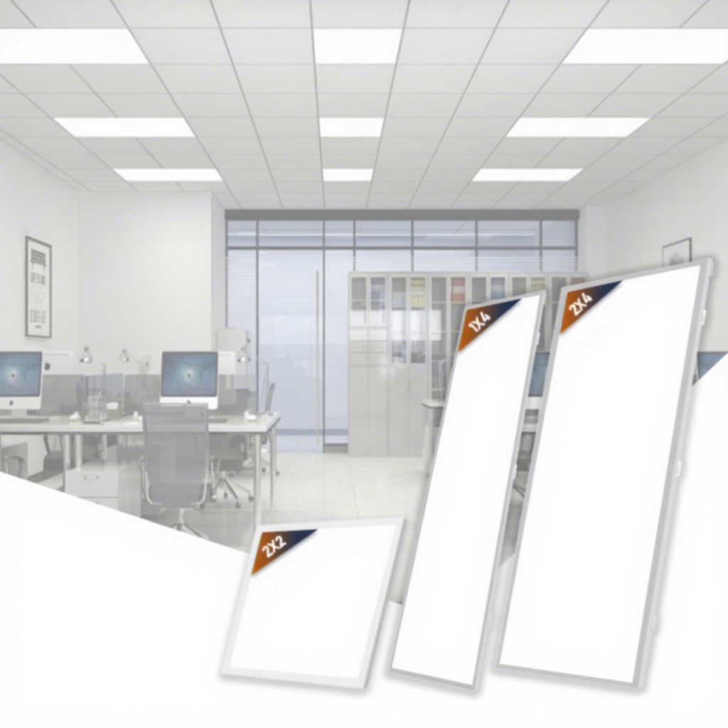 USA Stock 2X4 15-72W Adjustable 3000K 4000K 5000K LED Panel Light for Construction Remodel Office Ceiling Panel Light