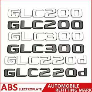 Badge arrière pour <span class=keywords><strong>Mercedes</strong></span> Benz GLC43 AMG, logo GLC63 GLC200 GLC300, badge latéral <span class=keywords><strong>noir</strong></span>, badge modifié, lettre en plastique, autocollant de voiture - Product Image 2