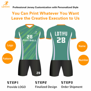 Vente en gros de maillots de football et uniformes de football 100% polyester - Service OEM pour les distributeurs et les détaillants |   Respirant et à séchage rapide - Product Image 3