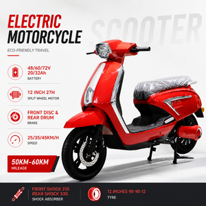 Scooter électrique à suspension intégrale 48/60/72V 35A avec contrôleur, moteur étanche, prix CKD, moto électrique pour adultes - Product Image 1