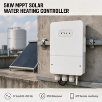 Pengontrol Geyser Surya 5000W MPPT untuk Sistem Pemanas Retrofit Rumah Tangga dan Komersial Off Grid 220-240V IP65 Terpasang di Dinding