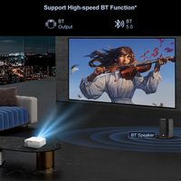 Support polyvalent pour projecteur LCD Airplay Miracast 1080p HD 4K prêt pour les fêtes Mariages Présentations