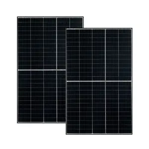 大功率单480瓦166MM 9BB 144半切太阳能电池板单晶黑框450/460/470瓦太阳能电池光伏电池板