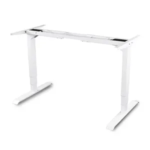 Ergonomic Office Electric Height Adjustable Sit To Standing Modern Office Desk Frame work from home office furniture desk table