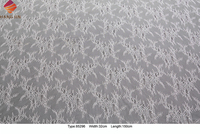 Haute Qualité Cils Français Dentelle Ivoire Blanc Chantilly Dentelle Tissu Non Élastique Double Bords Dentelle Garniture pour Robe De Mariée De Mariée