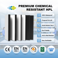 Panneaux HPL compactés résistants aux produits chimiques de 16 mm pour table de travail de laboratoire chimique scolaire