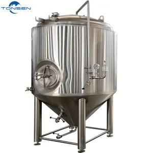 3000L 20HL 20BBL Tonsen beer equipment stainless steel double wall glycol jacketed side manway conical fermentation tank