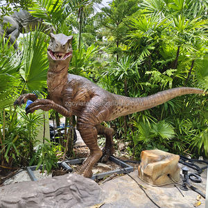 Modelo de mini campo de golf de dinosaurio Velociraptor Animatronic de tamaño real para parques temáticos de interior/exterior y centros comerciales - Product Image 1