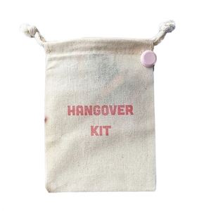 Pochette en coton biologique avec cordon de serrage, impression de logo personnalisée, emballage cadeau et artisanat biodégradable, toile beige - Product Image 1