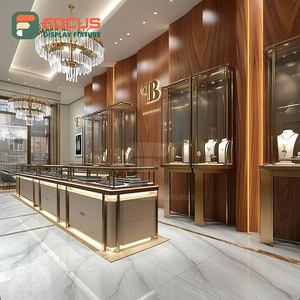 Comptoir de présentation de bijoux haute visibilité avec finition stratifiée pour centre commercial - Product Image 5