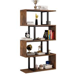 Estante de Cocina Metálico Geométrico en Forma de S, Estante de Almacenamiento en Forma de Z, Estantería Abierta Moderna, Exhibición Independiente - Product Image 1