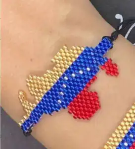 Venazuela Flag Shape Bracelets MIYUKI Bracelet Pulseras Mujer Moda