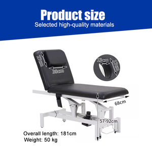 Camilla de <span class=keywords><strong>Fisioterapia</strong></span> Eléctrica Multifuncional con 2 Motores, Mesa Ajustable para Quiropráctica y Osteopatía - Product Image 2