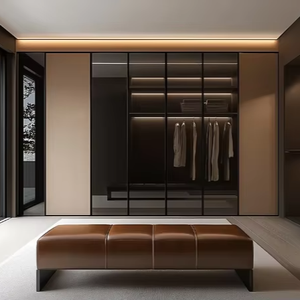 Armario Independiente de Lujo Personalizado para el Hogar, Puertas de Madera Maciza, Estilo Moderno Europeo, Ecológico, Gran Capacidad, Espacio para Apartamento - Product Image 1