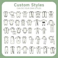 Vêtements pour bébés unisexes en velours 100 % coton de haute qualité, imperméables, mignons, en tissu doux et respirant, avec impression personnalisée pour l'alimentation des bébés - Vente en gros