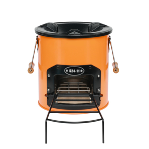 Poêle à fusée en métal galvanisé S24-11 pour la cuisine domestique Poêle à bois portable, couleur changeable - Product Image 1