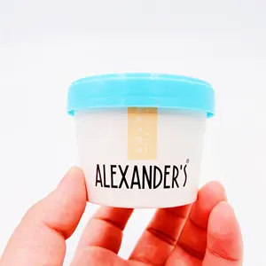 Youchuang, оптовая продажа, пользовательский дизайн логотипа, Одноразовая чашка для йогурта, мороженого, одноразовая с крышкой