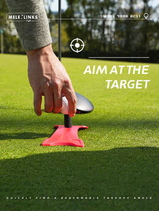 ทีกอล์ฟใหม่ X ทีออฟชุดเปิดตัวพลังแบบพกพาเสื่อจรวด + ทีกอล์ฟสีดำ2ลูกและปรับปรุงเป้าหมาย - Product Image 6