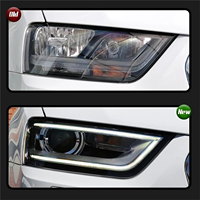 Conjunto de Faros LED para Audi Q3 2012-2015, Repuesto de Faros Delanteros, Suministro de Fábrica, Piezas de Automóvil -- Un Par