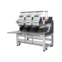 Machine à broder industrielle à 3 têtes la plus vendue pour la broderie de perles, de paillettes et de cordons sur tissus vestimentaires