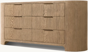 Элитный современный спальный гарнитур из дуба: комод Bronte с 6 ящиками, тумба для гостиной - Product Image 2