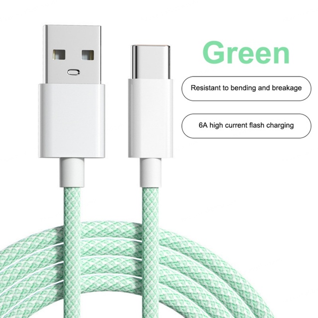 Hot Selling USB to Type C Charging Cables Quick Charge 2M 1.5M 1M Braided Charger Cable for Mobile Phone