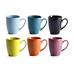 Tasse à café réutilisable personnalisée en noir mat 11oz tasses en céramique colorées à l'intérieur - Product Image 2