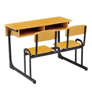 高中和大学教室双人课桌椅学生双人课桌椅大学双人学生课桌椅