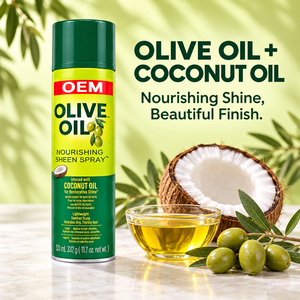Spray de Aceite para el Cabello de Oliva y Coco Tratamiento Ligero Suavizante y Brillante con Aceites Esenciales Control del Frizz Hidratante y Humectante - Product Image 2