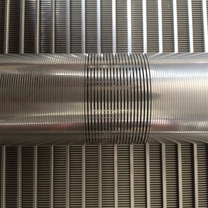 Thép không gỉ nêm Dây màn hình <span class=keywords><strong>Johnson</strong></span> ống hình chữ V tùy chỉnh Lọc xi măng cát ống - Product Image 3