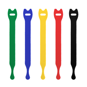 Bridas para cables impermeables ecológicas de nailon negro de 12x250mm correas de almacenamiento de bucle de gancho espalda con espalda para el hogar, oficina, aula - Product Image 5