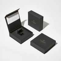 Boîte d'emballage rigide magnétique pliable de luxe sur mesure, imprimée en offset, écologique, avec matériaux recyclés, pour portefeuille ou cadeau