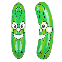 Bouée gonflable géante en PVC de 36 pouces en forme de cornichon pour piscine, jouet aquatique, idéale pour la rentrée scolaire, les fêtes d'Halloween et la décoration amusante