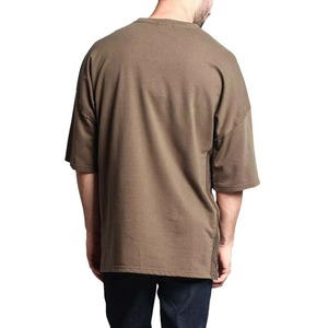 Camiseta de algodón de punto de alta calidad para hombre, ecológica, transpirable, de secado rápido, informal, de manga corta, cuello redondo, color liso. - Product Image 6