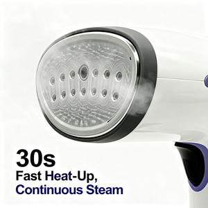 Garment <strong>Steamer</strong> <strong>Set</strong> Handheld Portable Steam Iron for Clothes Vertical &amp; <strong>Mini</strong> <strong>Steamer</strong> Electric Home Travel - Product Image 6