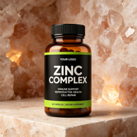 Capsules de zinc personnalisables OEM/ODM, multivitamines pour l'immunité et la peau, soutien antioxydant