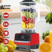Penjualan Terlaris EonKon 2 1 4500W Blender Juicer Buah Segar Rumah Tangga & Komersial Kapasitas 2L 5 Kecepatan Bahan Stainless Steel Tugas Berat