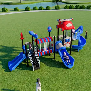 Wholesale Plastic Kids Outdoor Slide Playground Equipment Set Customize Slide Factory Price