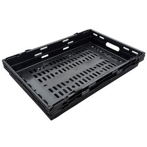 Cestas de Almacenamiento de Plástico para Supermercados al por Mayor, Cajas de Plástico Resistentes para Apilar, Cajas de Plástico para Frutas y Verduras - Product Image 5