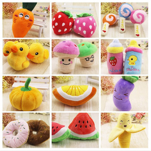 Jouets en peluche pour animaux de compagnie, motif de fruits, jouets sonores pour chiens et chats d'intérieur - Product Image 1