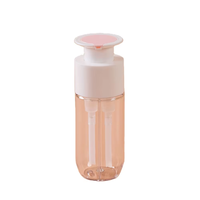 Bouteille en plastique PET portable de 100 ml à double compartiment avec pompe à vis pour emballage de lotion de soin de la peau et de teinture capillaire, sérigraphiée