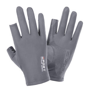 Guantes Deportivos Extremos de Medio Dedo, de Seda de Hielo, Unisex, para Ciclismo, Protección Solar, Delgados, Antideslizantes, para Montar al Aire Libre - Product Image 3