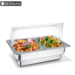 Wholesale Commercial Kitchen Equipment Food Warmer Electric Induction Chafer Chafing Dish Stainless Steel <strong>Buffet</strong> <strong>Server</strong> for Sale - Product Image 2