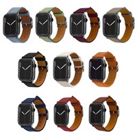 Bracelet ultra en cuir véritable intelligent personnalisé 49mm pour bracelet de montre Apple pour Iwatch Series 6 5 4